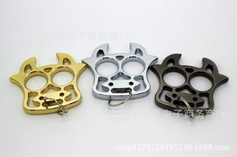 cow BRASS KNUCKLES keychain